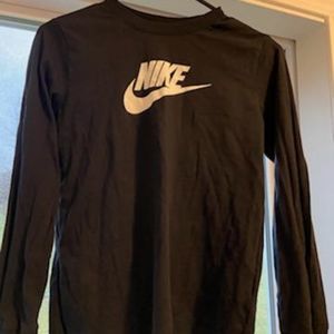 Big kids' (Boys - Large) black long sleeve shirt